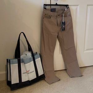 Vineyard Vines Boys On-The-Go 5-Pocket Khaki Pants Size 14 Brand New With Tags